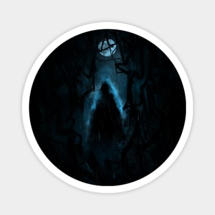 Witch In The Woods - Creepy Horror Magnet